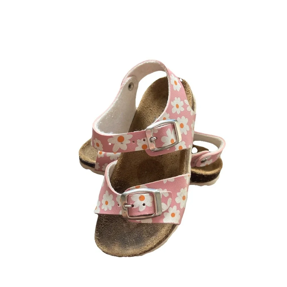 Gem's Milano Vera Pelle Made In Italy Daisy Toddler Buckle Sandals Size 25